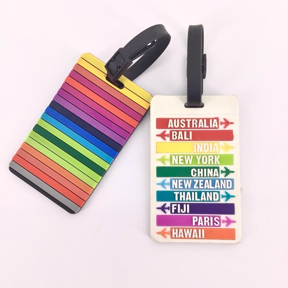 Travelon Other - TravelOn Rainbow Color Travel Set of 2 Luggage Tags